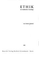 Front cover of Ethik auf realistischer Grundlage by Günter Witschel