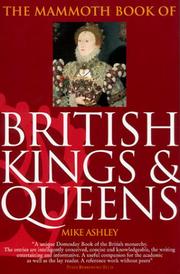 Front cover of The Mammoth book of British kings & queens by Michael Ashley