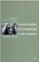 Front cover of Transformation der Metaphysik in die Moderne by Unknown