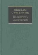 Cover of States in the global economy by Linda Weiss