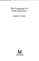 Front cover of The language of Irish literature by Loreto Todd