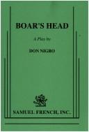 Cover of Boar's head by Don Nigro