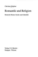 Front cover of Romantik und Religion by Christian Höpfner