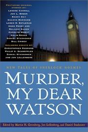 Front cover of Murder, My Dear Watson by Martin H. Greenberg
