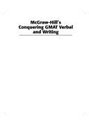 Front cover of McGraw-Hill's Conquering the GMAT Verbal and Writing by Doug Pierce