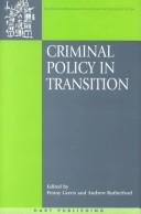 Cover of Criminal policy in transition by Penny Green