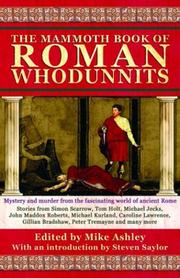 Front cover of The Mammoth book of Roman whodunnits by Michael Ashley