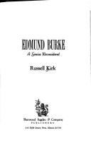 Cover of Edmund Burke by Russell Kirk