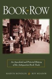 Cover of Book Row by Marvin Mondlin