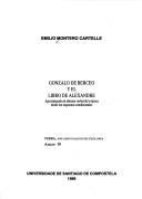 Front cover of Gonzalo de Berceo y El libro de Alexandre by Emilio Montero Cartelle