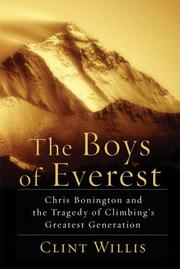 Front cover of The Boys of Everest by Clint Willis