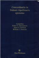 Front cover of Concordantia in Sidonii Apollinaris epistulas by Peder G. Christiansen