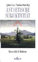 Cover of Ästhetische Subjektivität by Lothar Knatz