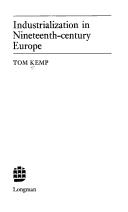Cover of Industrialization in nineteenth-century Europe by Tom Kemp