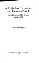 Front cover of A turbulent, seditious, and factious people by Christopher Hill
