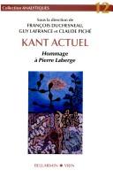 Cover of Kant actuel by Guy Lafrance