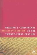 Front cover of Reading 1 Corinthians in the twenty-first century by Cornelia Cyss Crocker
