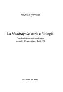 Cover of La Mandragola by Pasquale Stoppelli
