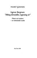 Cover of Ingmar Bergman by Maaret Koskinen