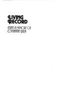 Front cover of Living Record by Irena R. Makaryk