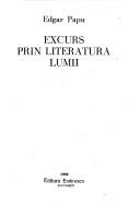 Front cover of Excurs prin literatura lumii by Edgar Papu