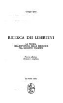 Cover of Ricerca dei libertini by Giorgio Spini