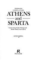 Cover of Athens and Sparta by Anton Powell