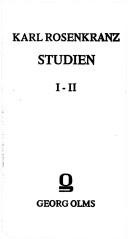 Cover of Studien by Karl Rosenkranz