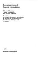 Cover of Current Problems in Financial Intermediaries by Pieter Frantzen