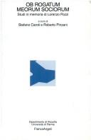 Front cover of Ob rogatum meorum sociorum by Lorenzo Pozzi