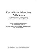Front cover of Das j©ơdische Leben Jesu, Toldot Jeschu by Thomas Ebendorfer