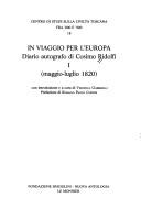 Front cover of In viaggio per l'Europa by Cosimo Ridolfi