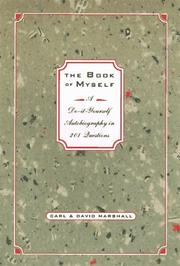 Cover of The book of myself by Carl Marshall