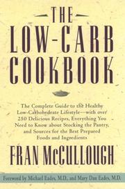 Front cover of The Low-Carb Cookbook by Fran Mccullough