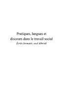 Front cover of Pratiques, langues et discours dans le travail social by Isabelle Léglise