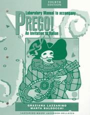 Cover of Prego! An Invitation to Italian (4th Edition Laboratory Manual) by Graziana Lazzarino