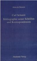 Cover of Carl Schmitt by Alain de Benoist