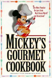 Front cover of Mickey's gourmet cookbook by Disney Book Group
