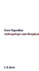 Front cover of Anthropologie statt Metaphysik by Ernst Tugendhat