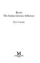 Front cover of Byron, the Italian literary influence by Peter Vassallo