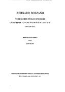 Front cover of Vermischte philosophische und physikalische Schriften, 1832-1848 by Bernard Bolzano