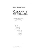 Front cover of Czekanie na Mesjasza by Jan Grosfeld