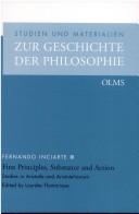 Front cover of First principles, substance and action by Fernando Inciarte Armiñán