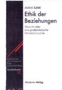 Cover of Ethik der Beziehungen by Anton Leist