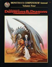 Front cover of Monstrous Compendium Annual, Vol. 4 (Advanced Dungeons & Dragons Accessory, No. 2173) by Unknown