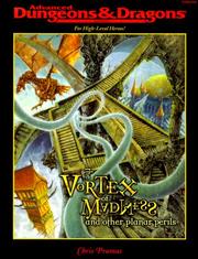 Front cover of Vortex of Madness & Other Planar Perils (Advanced Dungeons & Dragons Accessory) by Chris Pramas