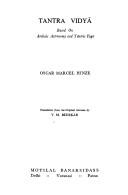 Front cover of Tantra vidyā by Oscar Marcel Hinze