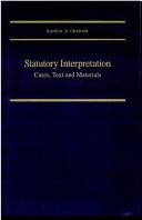 Cover of Statutory interpretation by Randy N. Graham