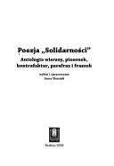 Cover of Poezja "Solidarnosci" by Anna Skoczek