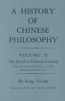 Cover of Zhongguo zhe xue shi by Feng, Youlan